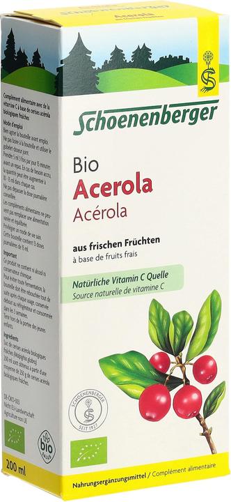 Image du produit Schönenberger Acérola suc de plantes fraîches Bio sirop (1 pièce(s), Liquide, 434 g)