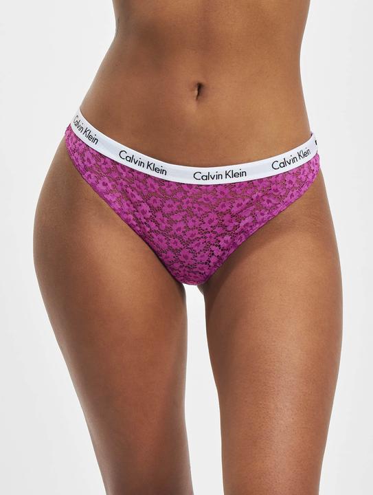 Actual product image Calvin Klein Ladies Brazilian 3Pk Underwear, Intense Plum/RED Carpet/Olive, S (S, pack of 3)