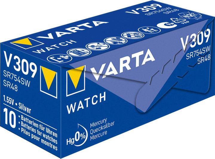 Produktbild Varta V 309 - Batterie SR48 - Silberoxid - 70 (1 Stk., SR48, 70 mAh)