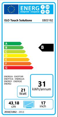 Energy Label ēlo 1715l (1280 x 1024 pixels, 17")