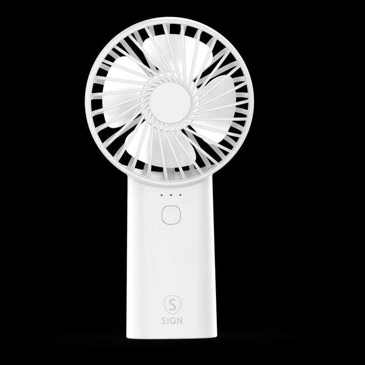 Actual product image SIGN Portable Mini USB Hand Fan with Lamp