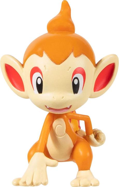 Actual product image Jazwares Pokémon Surprise Attack Game Chimchar with Poké Ball vs. Wynaut with Friend Ball