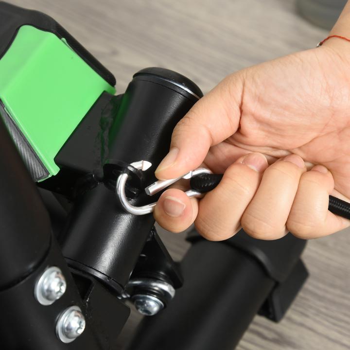 Immagine prodotto Homcom Stepper Stahl, ABS Schwarz+Grün