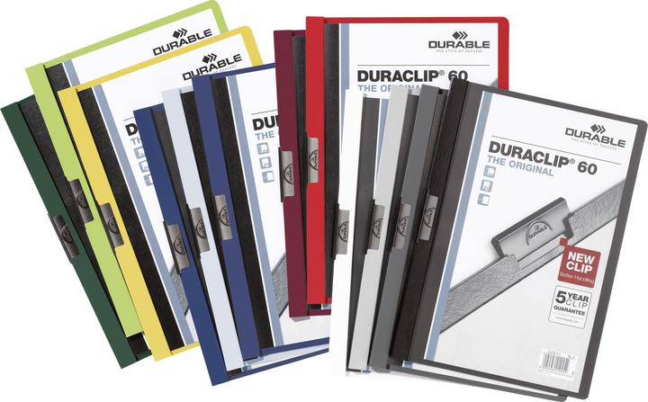 Produktbild Durable Klemmmappe DURACLIP® 60 Verwendung für Papierformat: DIN A4 Werkstoff: Hartfolie (A4, 25 x)