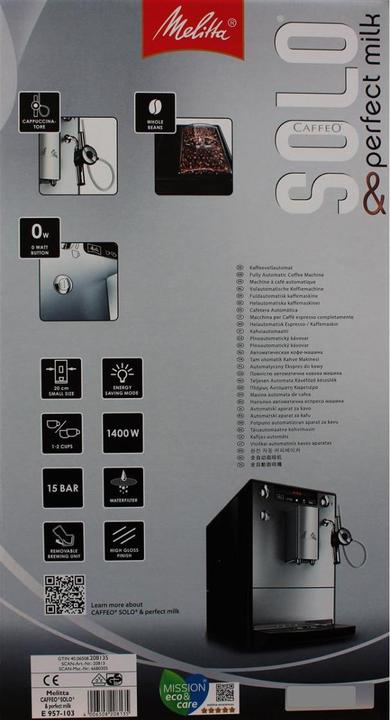 Image du produit Melitta Caffeo Solo Perfect Milk