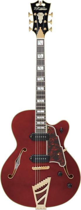 Image du produit D'angelico Guitars D & Aposangelico Excel 59 Viola guitare semi-acoustique avec valise (Dae59Viogt) (Guitare acoustique, Face et dos en érable, Dessus en épicéa laminé, Ensemble P-90 P-90, Accordeurs Super Cool Chickenhead, Manche en noyer / érable)