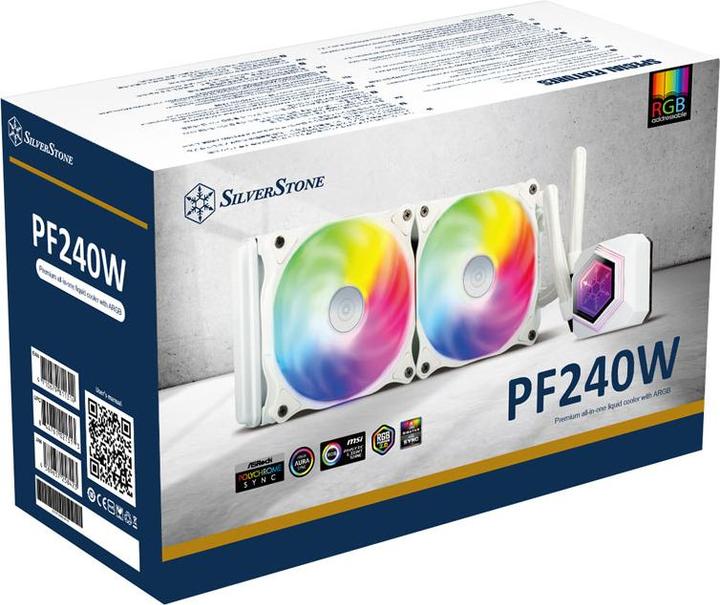Actual product image Silverstone Permafrost PF240W-ARGB, V2 complete water cooling system