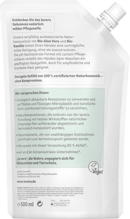 Produktbild Lavera Ergänzung zu Seife, Aloe und Kamille, 500 ml (Flüssigseife, 500 ml)