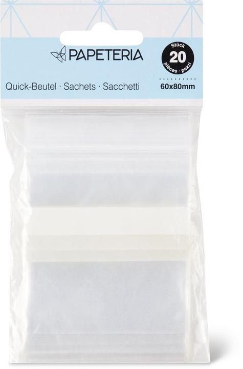 Produktbild Papeteria Quick-Beutel 60 x 80mm 20stk