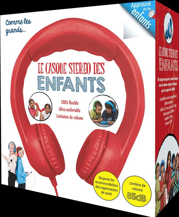 Casque stéréo rouge