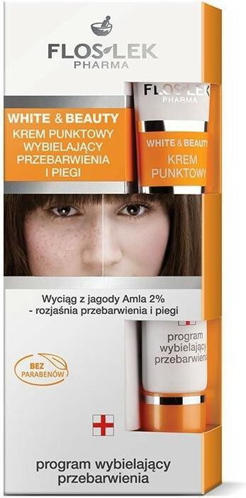 Floslek White and Beauty Spot cream whitening color changes 20 ml (20 ml, 24h Creme)