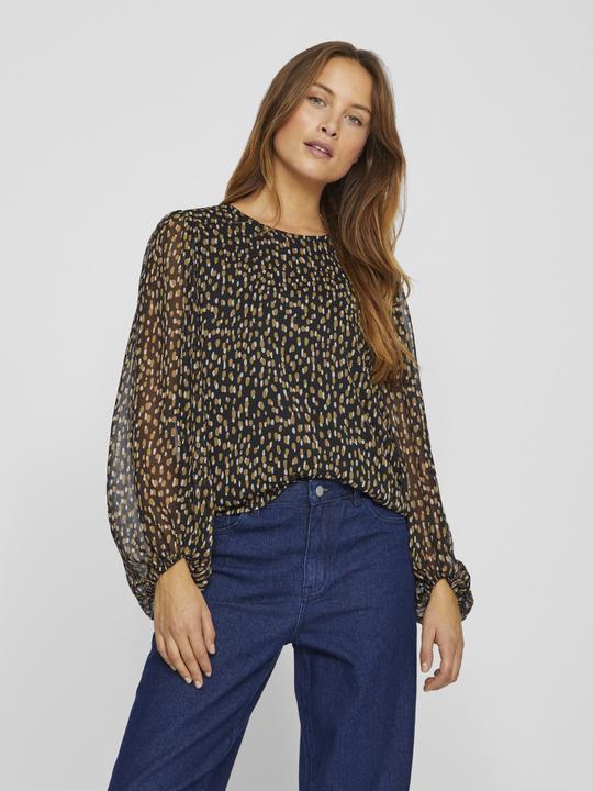 Actual product image Vila Round neck top with long sleeves (36)