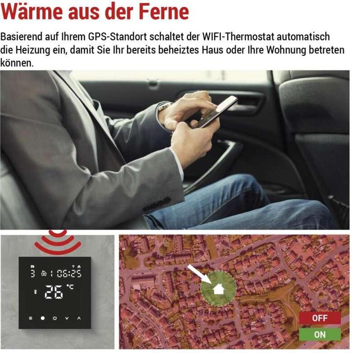 Actual product image Emos GoSmart Fussbodenheizung-Thermostat P56201BUF mit WiFi, programmierbar, verkabelt