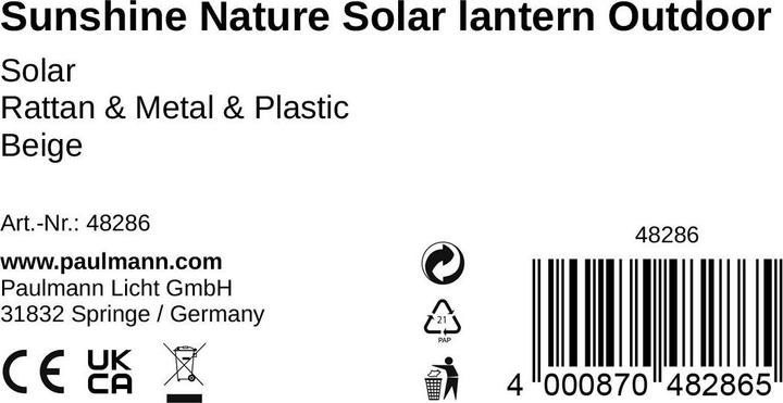 Produktbild Pauleen Sunshine Nature (Ø 26 x 41 cm, 1 x)