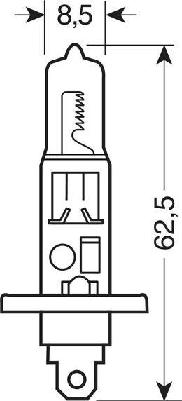 Produktbild AM H1 Halogenlampe - 12V / 55W - 1stk (H1)