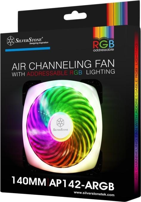 Actual product image Silverstone SST-AP142-ARGB, RGB fan (140 mm, 1 x)