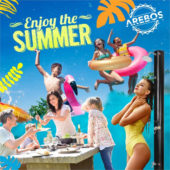 Actual product image Arebos Solar shower