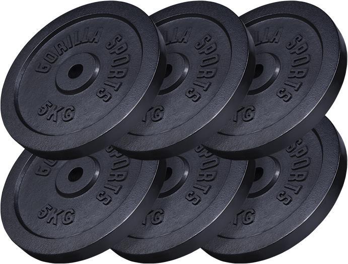 Immagine prodotto Gorilla Sports Ch (6 x 5 kg, 2 x 10 kg)