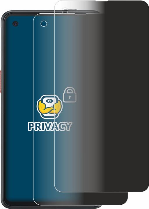 Productafbeelding BROTECT Anti-spionnetje privacyfolie Beschermfolie tegen blauw licht (2 Stuk, Samsung Galaxy Xcover Pro)