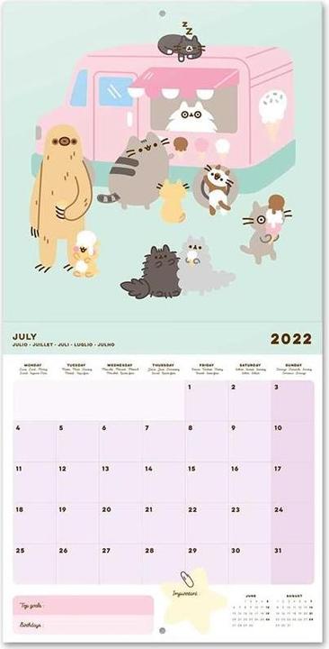 Produktbild Pusheen Wandkalender 2022 aus der Foodie-Kollektion 30 x 30 cm (30 x 30 cm, Deutsch)