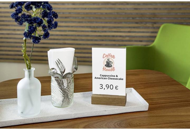 Image du produit Sigel Présentoir de table avec socle en bois (A6)