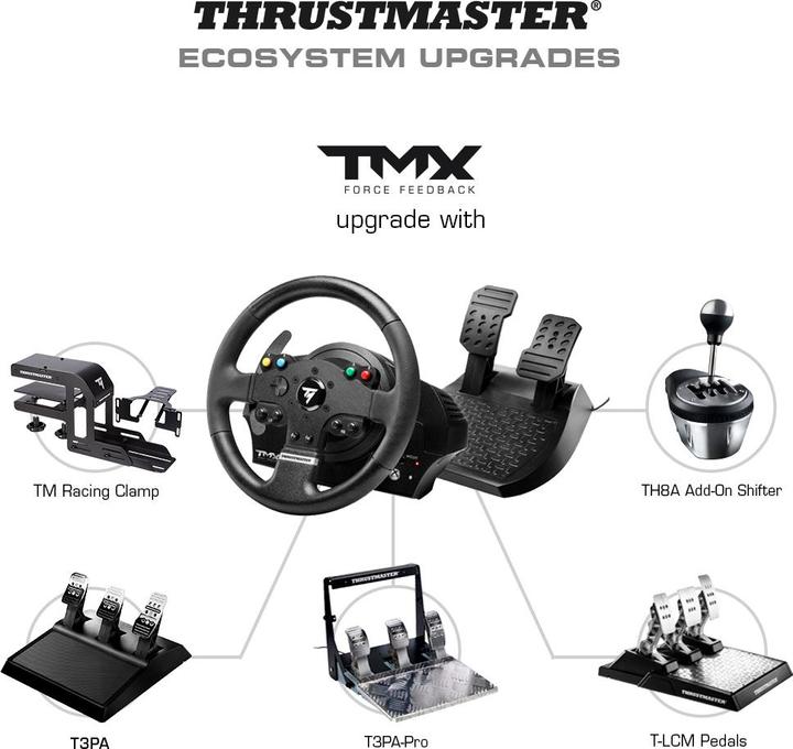 Image du produit Thrustmaster TMX Wheel Force Feedback (PC, Xbox One X, Xbox Series X, Xbox One S, Xbox Series S)
