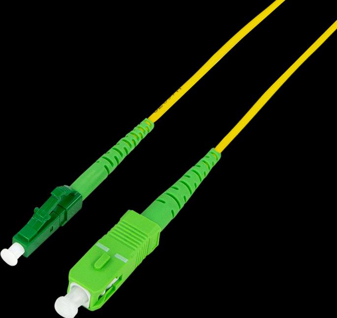 Actual product image LogiLink Fibre optic patch cable, SC plug - LC plug, OS2, 20 m (UTP, CAT6, 20 m)