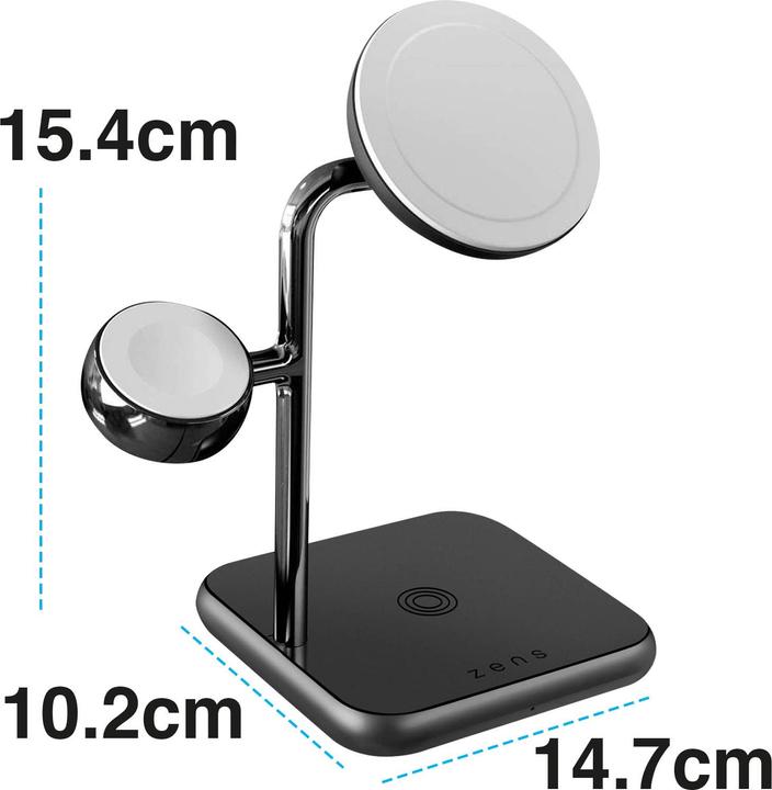 Actual product image Zens 4-in-1 MagSafe + Watch charger (45 W)