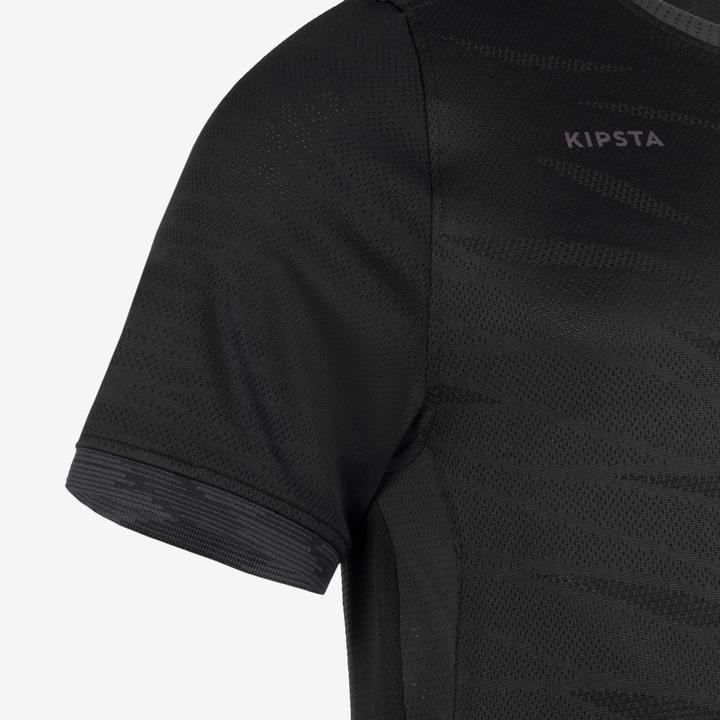 Immagine prodotto Kipsta Maglia da calcio da donna/uomo a maniche corte - CLR nero (M)