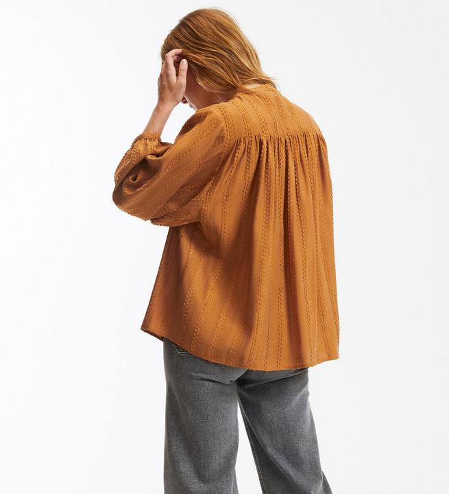 Produktbild La Redoute Collections Bluse mit Stehkragen und Ballonärmeln Signature SUSAN (M)