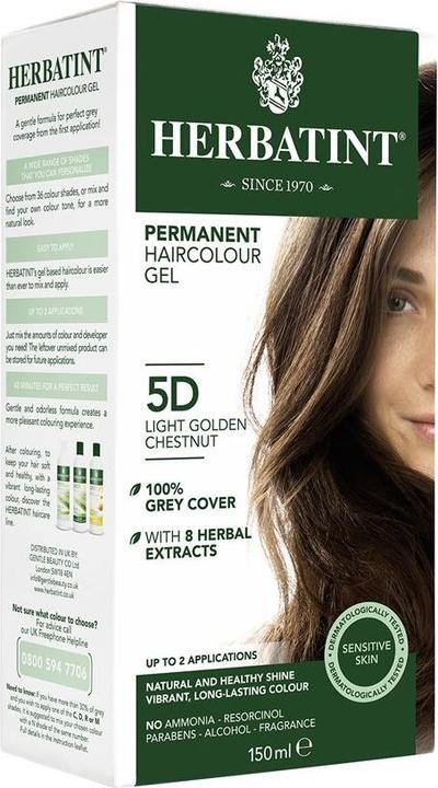 Herbatint Haarfärbegel 5D Helles Gold Kastanienbraun Gel (5D Helles Gold Kastanienbraun)