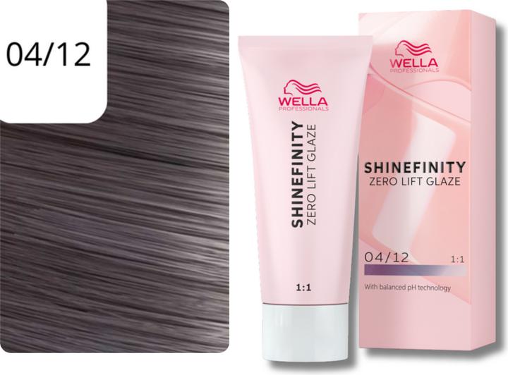 Immagine prodotto Wella Shine Finity 04/12 Marrone medio cenere opaco 60 ml (04, 12 - Cool Chia)