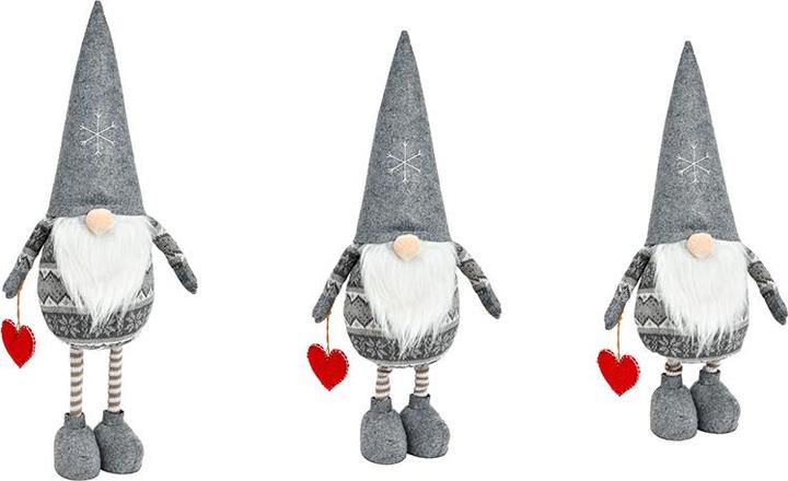 Immagine prodotto Herboristeria Figura decorativa Folletto Grigio con Telescopio Cuore