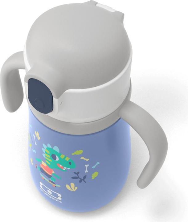 Produktbild Monbento Kids Insulated Water Bottle MB Stram Dino - 360ml - Leakproof Water Bottle with Straw - Strap & Hand (0.36 l)