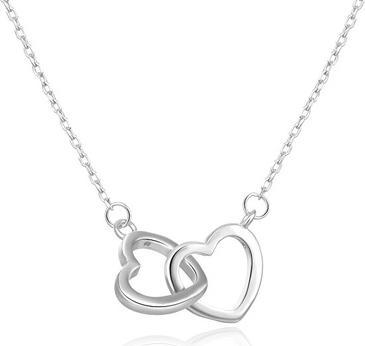 Actual product image Beneto Silver necklace with hearts AGS1327 / 47 (L)