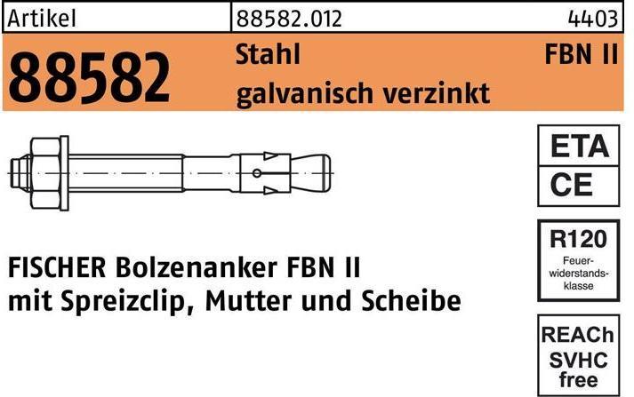 Produktbild Fischer 545683, Wall plug, Plasterboard, 44 mm, 4 mm, 5 mm, 10 pc(s) (100 Stk.)