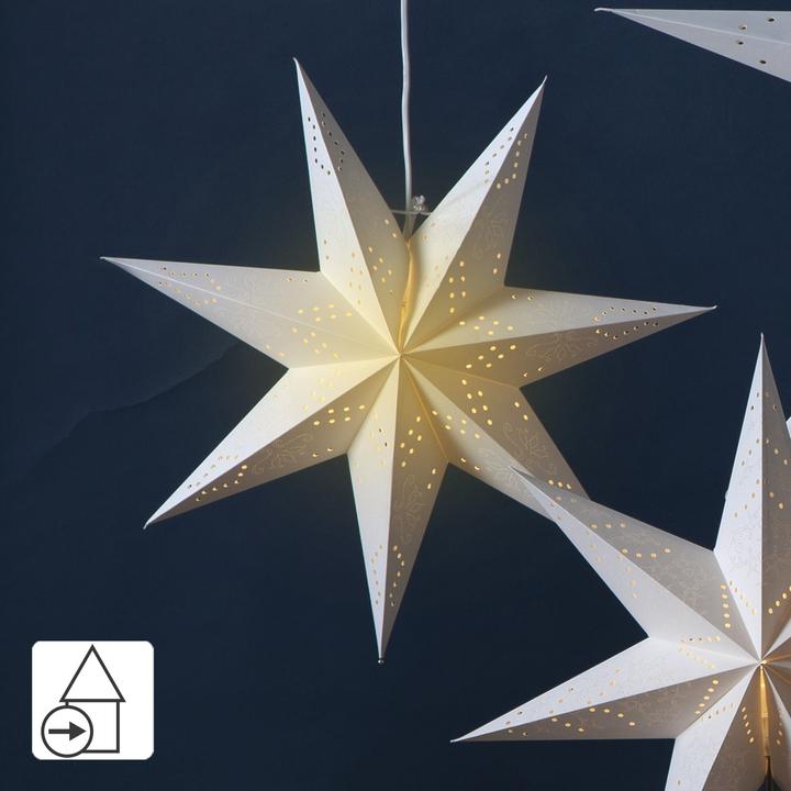 Produktbild Star Trading Papiersterne zum Aufhängen | Weihnachtsstern Fenster | Papierstern Beleuchtet | Weihnac
