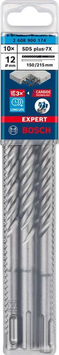 Actual product image Bosch Professional Zubehör EXPERT SDS plus-7X hammer drill bit, 12 x 150 x 215 mm, 10 pcs. (12 millimetres)