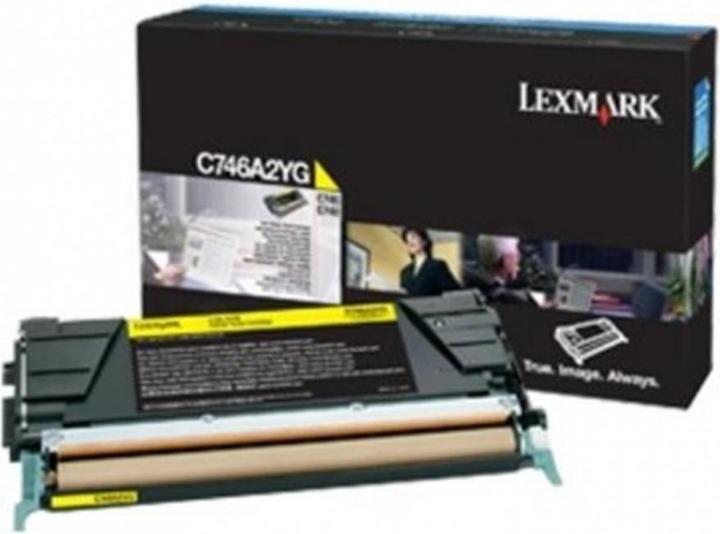 Actual product image Lexmark Toner yellow Orig.No. C746A3YG (Y)