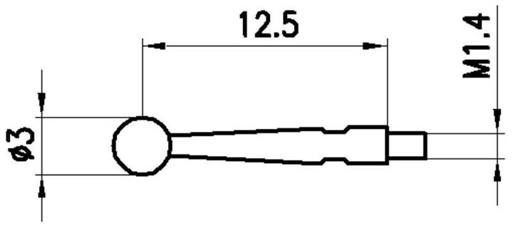Actual product image Sylvac Measuring insert M1.4 (1.25 cm)