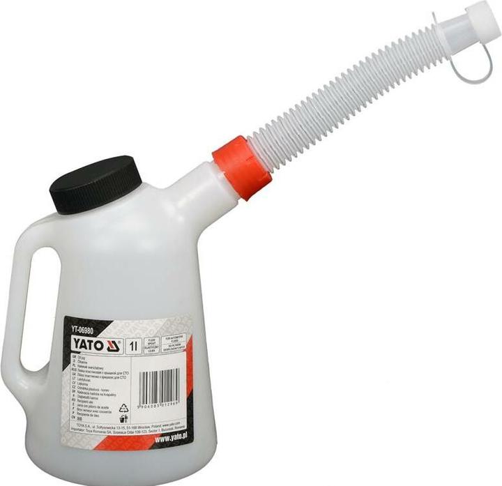 Yato Ölkanne mit flexiblem Ausgussrohr (1 Liter) (Flüssigkeitsbeutel)