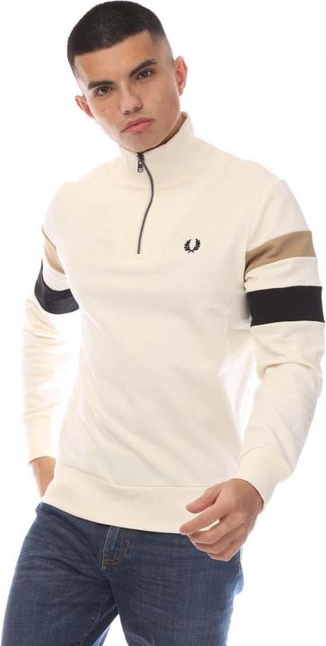 Fred Perry Sweatshirt mit halbem Reissverschluss (S)