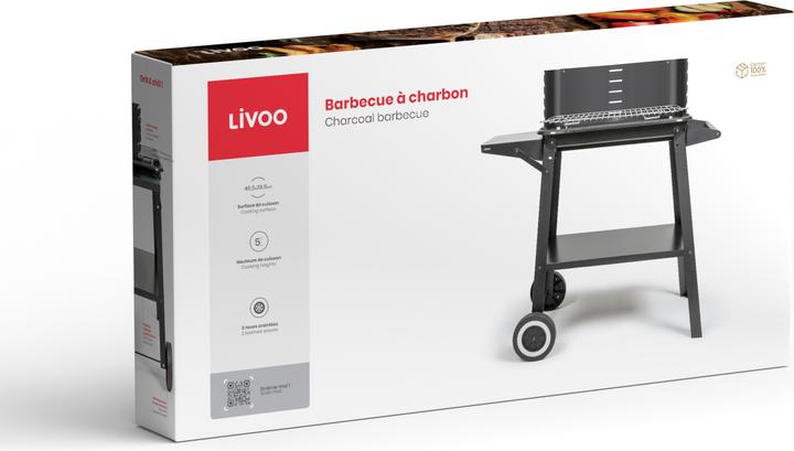 Livoo Barbecue a carbonella (45 cm)