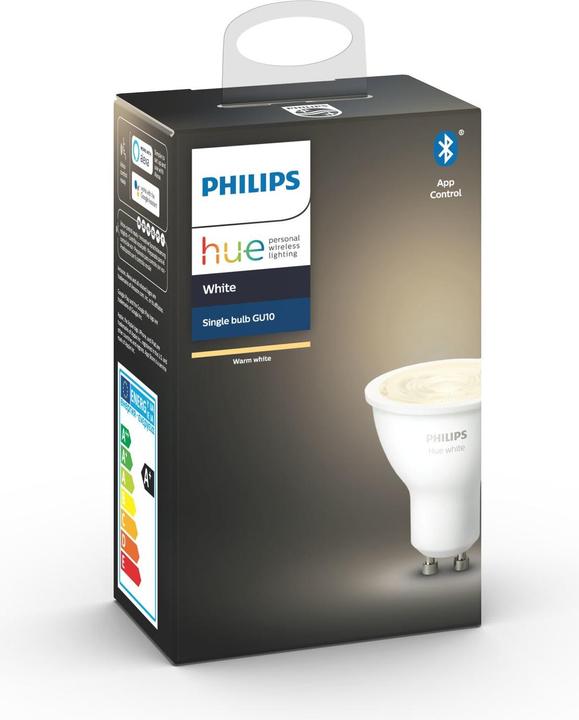 Image du produit Philips Hue White BT (GU10, 5.50 W, 400 lm, 1 x, F)
