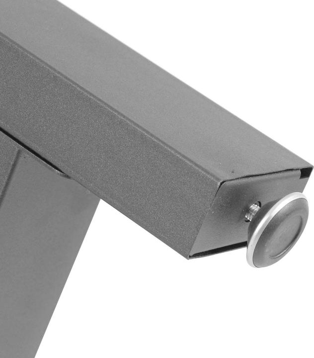 Produktbild Wiltec Tischkufen 64x40cm grau pulverbeschichtet Tischgestell Tischbeine Tisch
