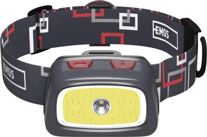 Immagine prodotto Emos Lampada frontale CREE LED + COB LED P3531, 330 lm, 65 m, per 3x AAA (330 lm)