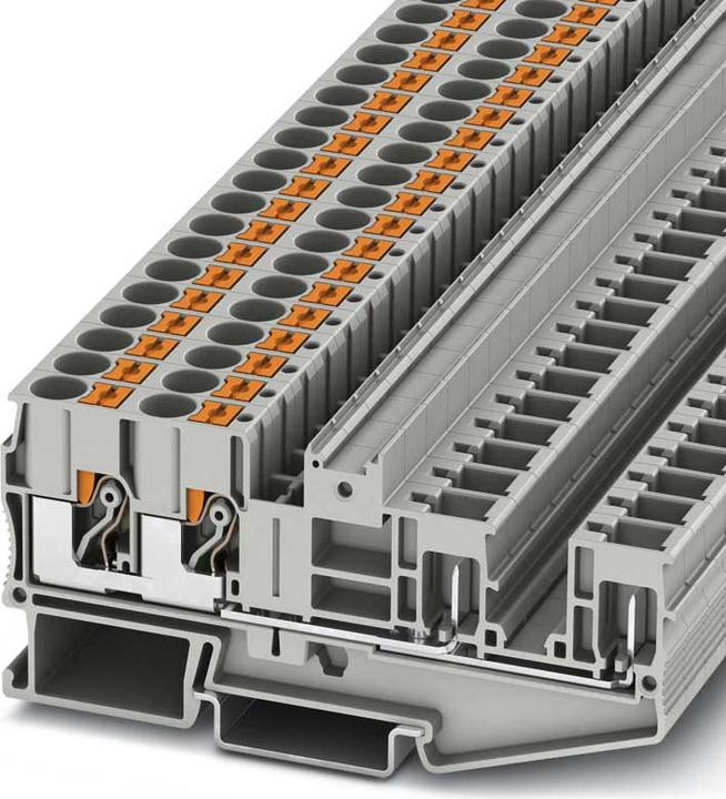Produktbild Phoenix Contact PT 6-QUATTRO/2P 3061826 Durchgangsklemme 0.50 mm² 6 mm² Grau 50 St.