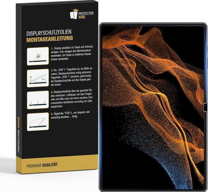Produktbild Protectorking 2x Premium Displayschutzfolie 3D KLAR (2 Stück, Galaxy Tab S8 Ultra)