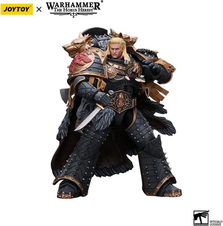 Produktbild Joy Toy Warhammer The Horus Heresy Actionfigur 1/18 Space Wolves Leman Russ Primarch of the VIth Legion 12 c