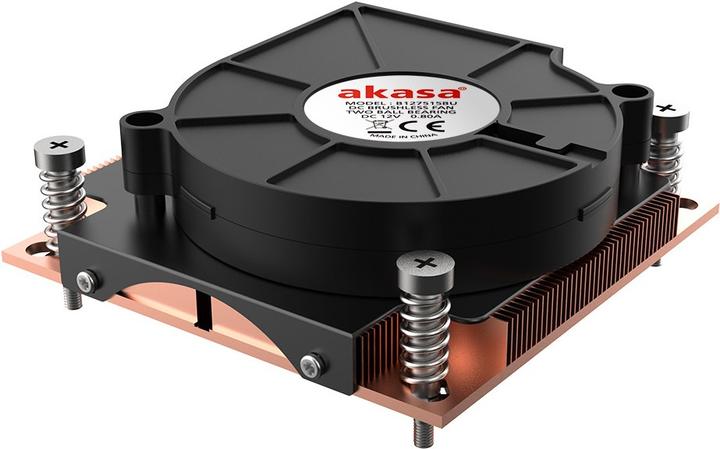 Actual product image Akasa AK-CC7401BP01 computer cooling system Processor Air cooler Black 1 pc(s) (30.50 mm)